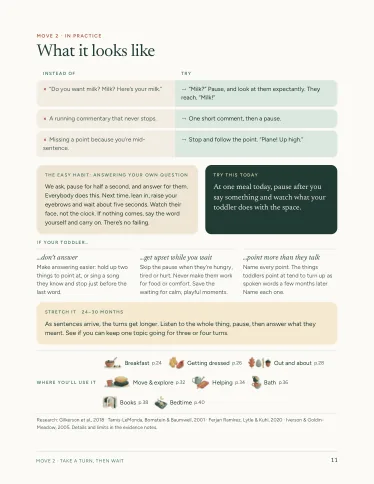 Sample page: Move 2 in practice: the easy habit to swap, and what to try today